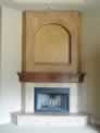 Fireplace Mantle Wood Faux Finish and Faux Niche